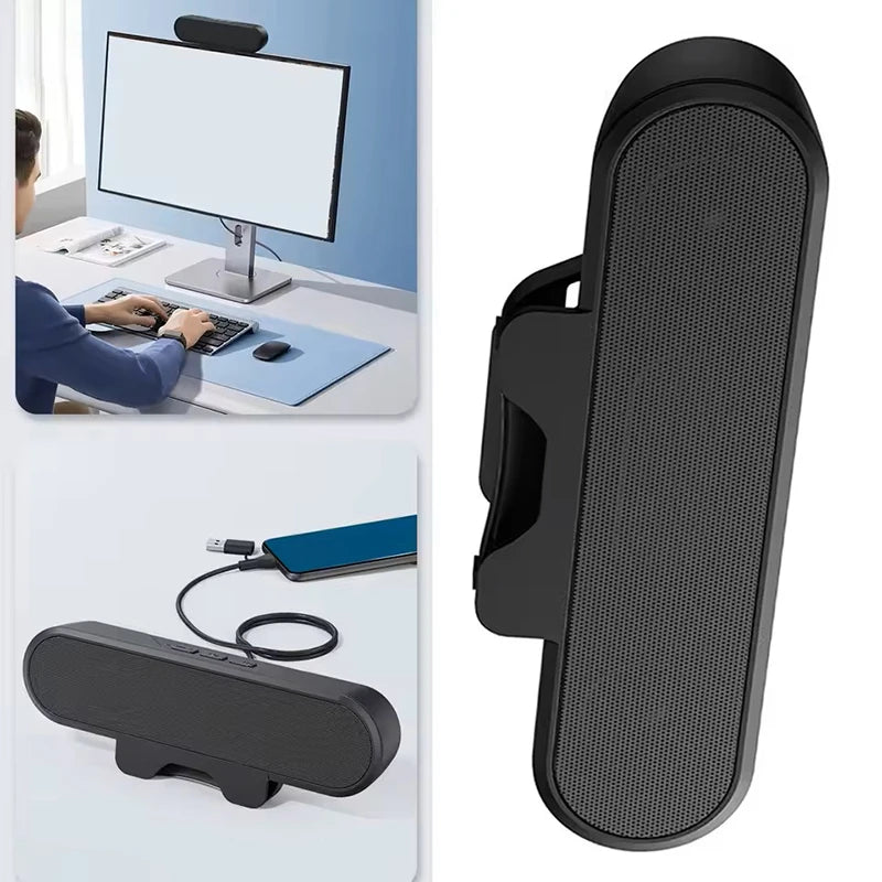 AyeBeau Mini USB Wired Soundbar Speaker for PC, TV & Laptop