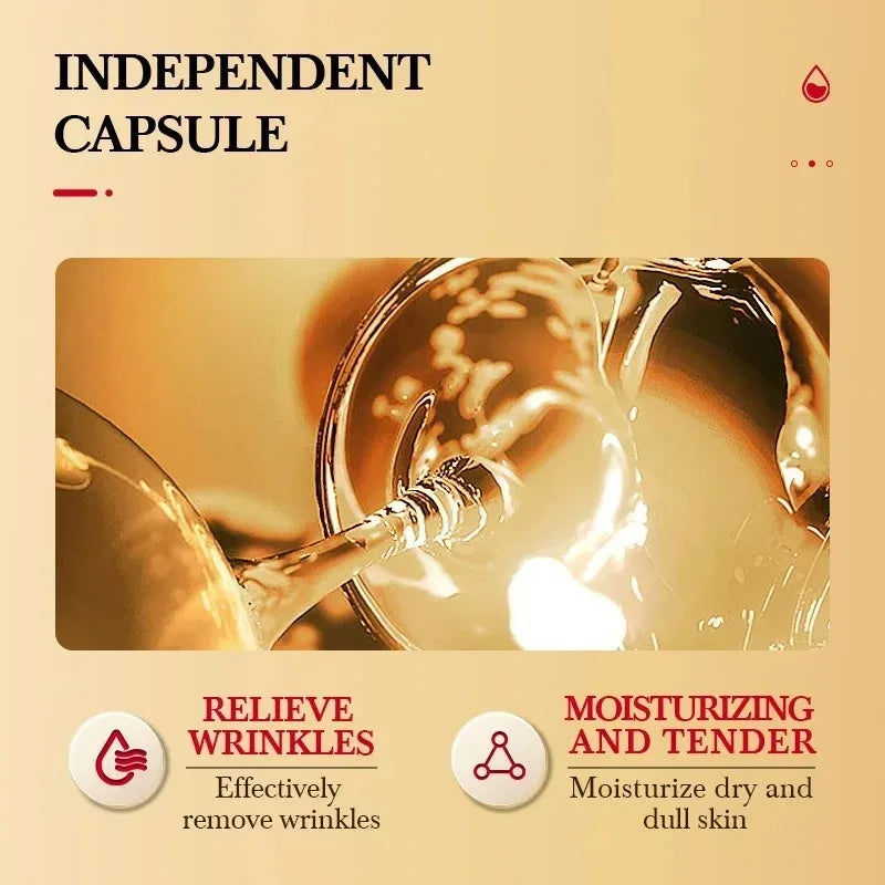 SADOER 25-Pack Placenta Capsule Facial Essence | Brightening Serum Facial Capsule Essence Oasis Select