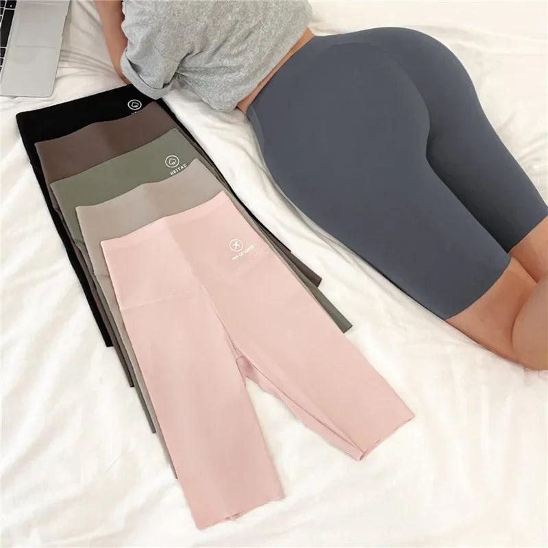 Women Butt Lifting Yoga Shorts Elastic Workout High Waist Tummy Control Ruched Booty Pants Seamless Gym Compression Tights Oasis Select