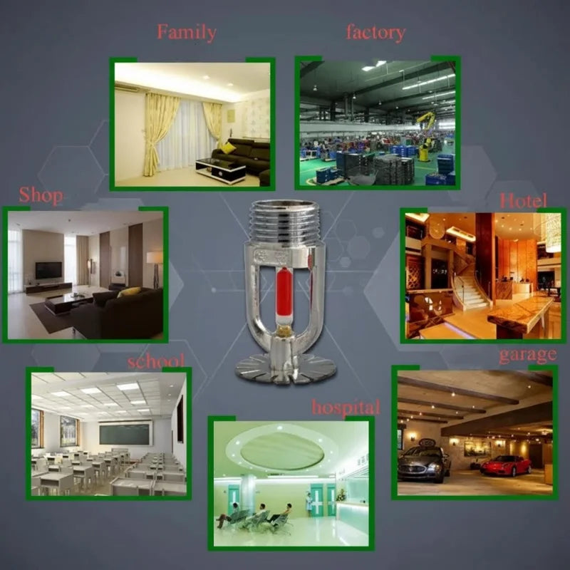 High Quality 1/2 Inch DN15 Brass Pendent Type Fire Sprinkler Head Fire Extinguishing System Protection 68 Degrees Oasis Select
