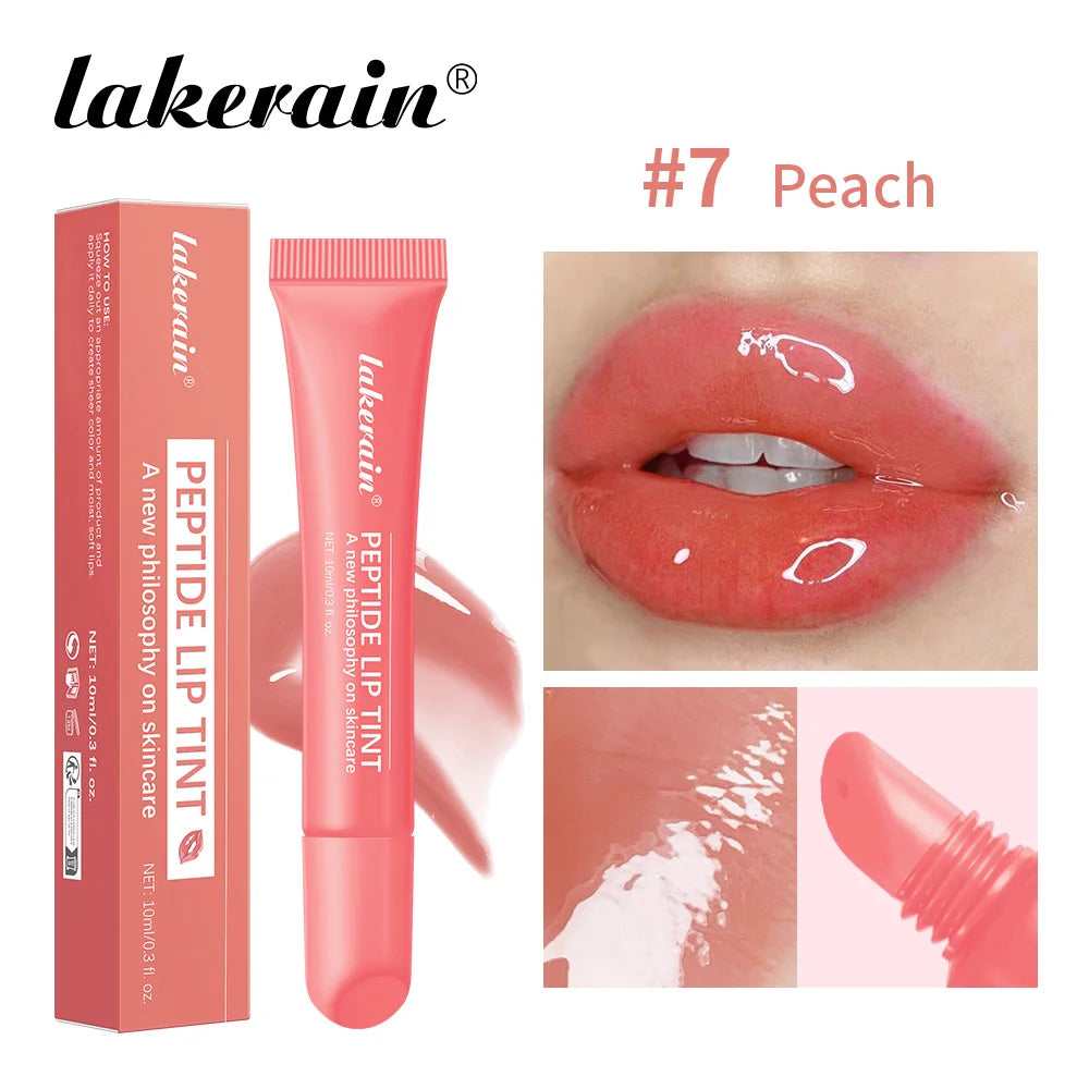 Summer Lip Balm Butter Moisturizing Mirror Lip Gloss Lip Vanilla Pink Sugar Coffee Cake Smell Lipstick Transparent Oil Makeup Oasis Select 7Peach