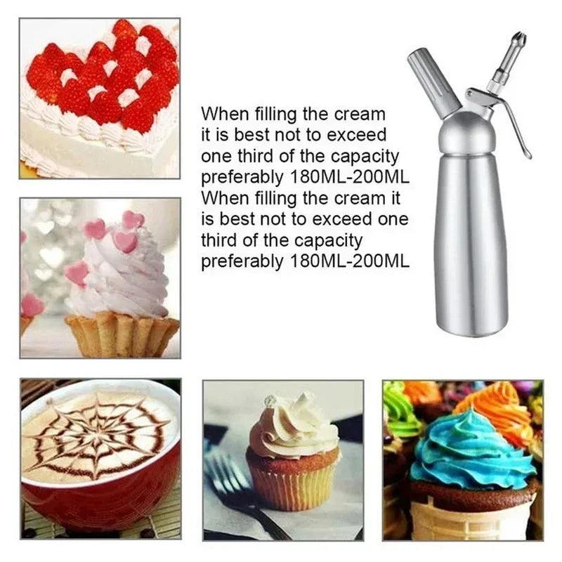 500/1000ml Cream Foam Gun Cake Piping Gun Siphon Squeeze Bottle Dessert Tool Squeeze Bottle Dessert Tool Kitchen Accessories Oasis Select