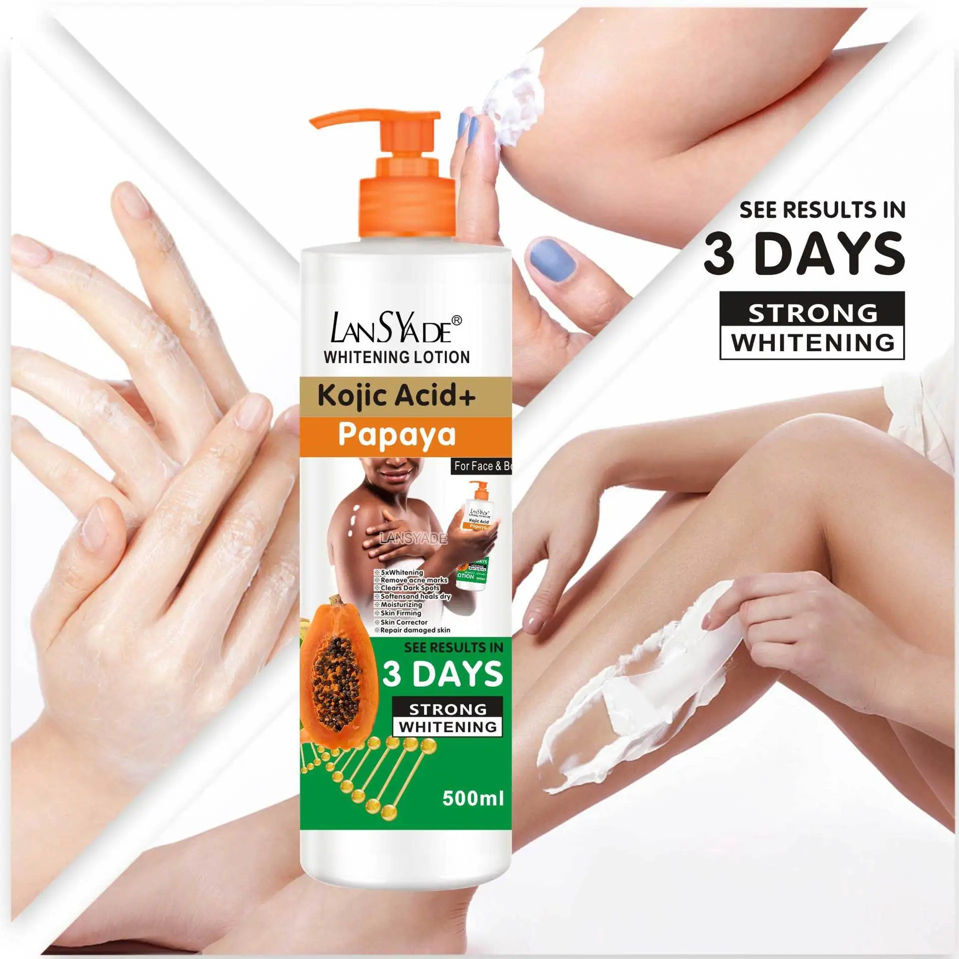 500ml Papaya Body Lotion – Moisturizing & Smoothing Skin Cream Body Lotion Cream Oasis Select