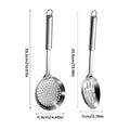 strainer spoons Stainless Steel Wok Spatula Metal Kitchen Accessories Slotted Turner Rice Spoon Ladle Cooking Tools Utensil Set Oasis Select 2Pcs