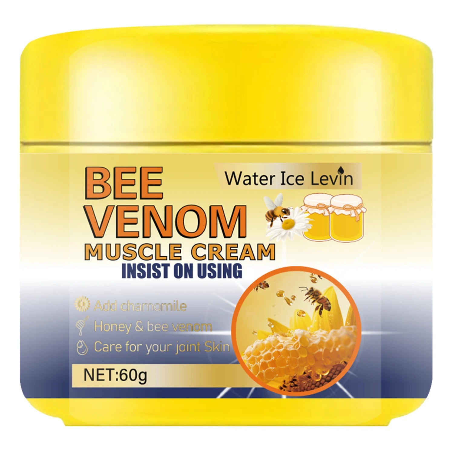 Bee Venom Muscle & Joint Cream – Cooling Warming Neuropathy Relief Muscle Relief Cream Oasis Select Gold 60g