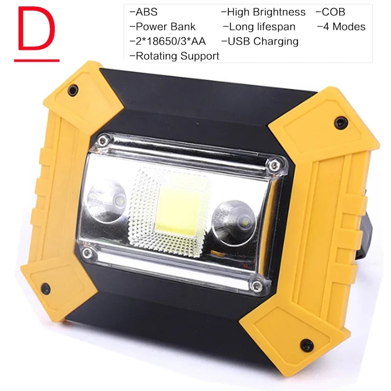 POCKETMAN 100W COB LED Work Light – Rechargeable Flood Lantern