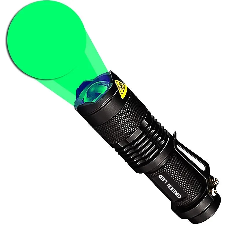 7W 300LM SK-68 1-Modes Mini Light Black Q5 LED Tactical Flashlight Red light, Green light, Blue light, White led light Oasis Select