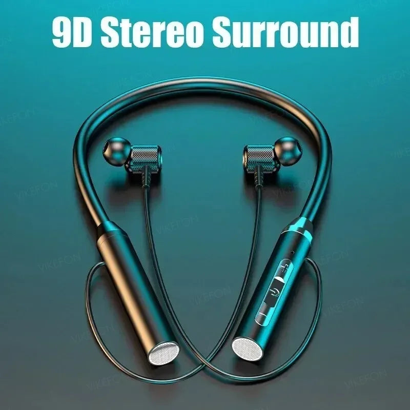 Wireless Headphones Bluetooth 5.0 Neckband Earphones Silicone Hifi 9D Stereo Sports Headset Halter Waterproof Magnetic Earbuds Oasis Select
