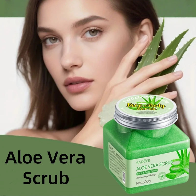 SADOER 500g Aloe Vera Exfoliating & Purifying Body Scrub Exfoliating Body Scrub Oasis Select 500g