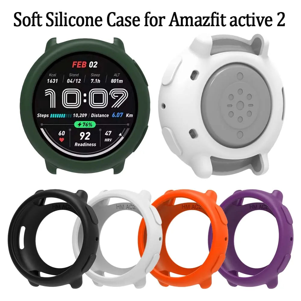 Silicone Case for Amazfit Active 2 – Candy Color Full Cover Smartwatch Case Oasis Select