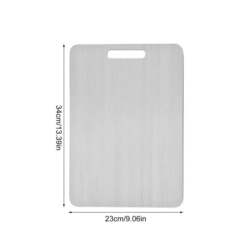 Titanium Cutting Board Double-Sided Chopping Board Food Grade Kitchen Cutting Mat Portable Cutting Board Serving Tray for Meat Oasis Select M