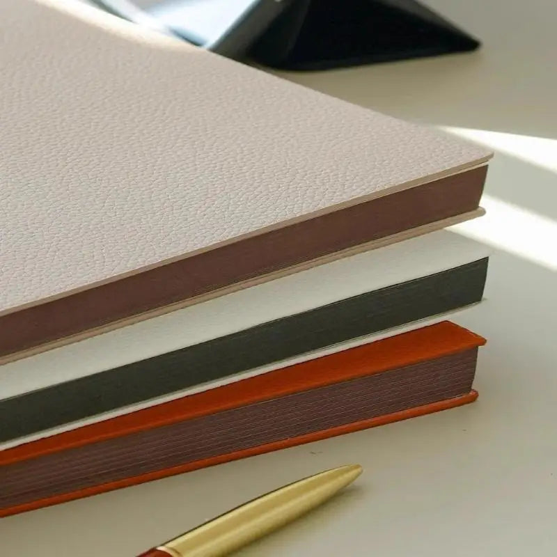 1pcs Business Notebook B5 A5 A6 Thick Leatherette Business Notebook Office Notepad Soft Cover Litchi Pattern Journal for Work Oasis Select