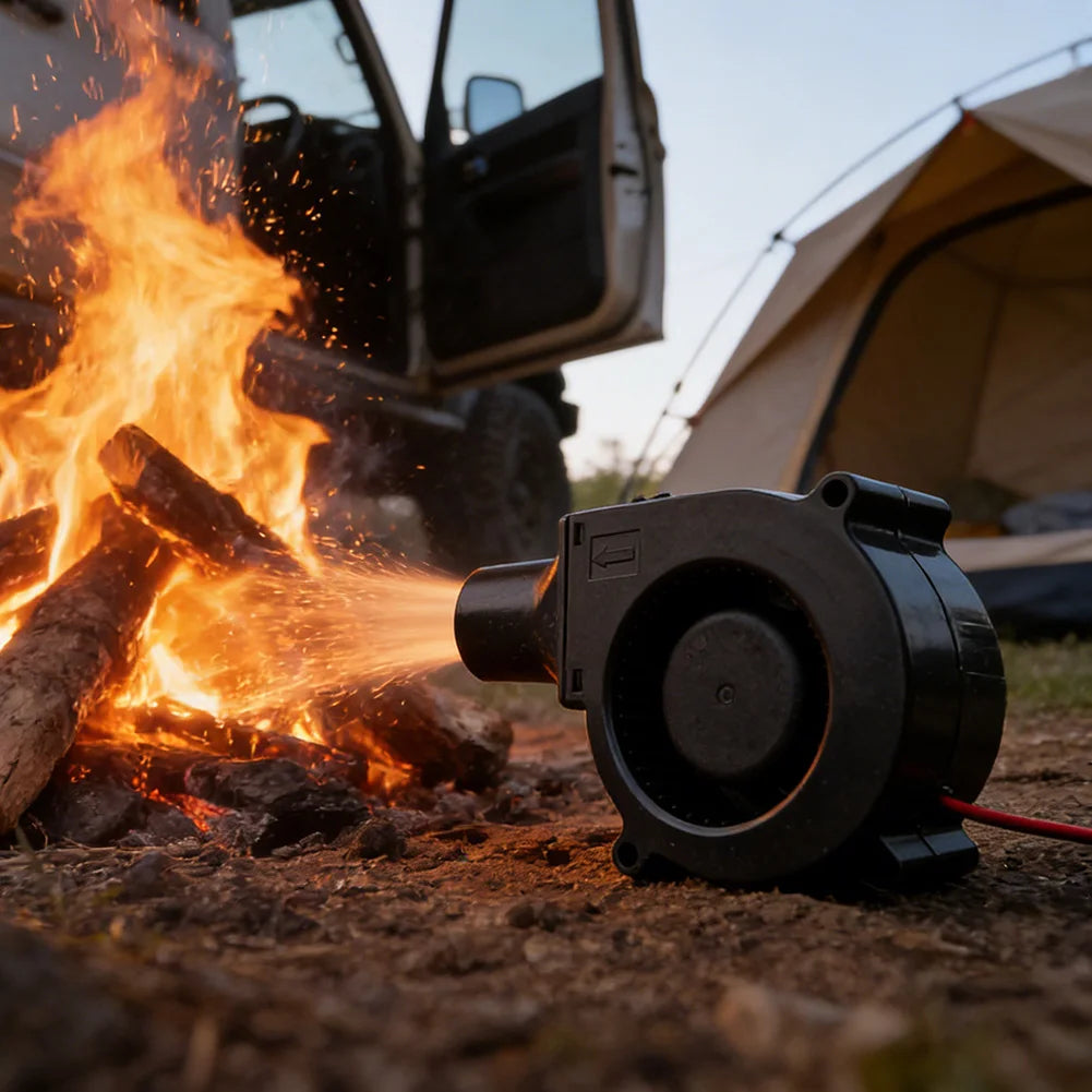 Portable BBQ Blower Fan | Adjustable Speed Charcoal Starter