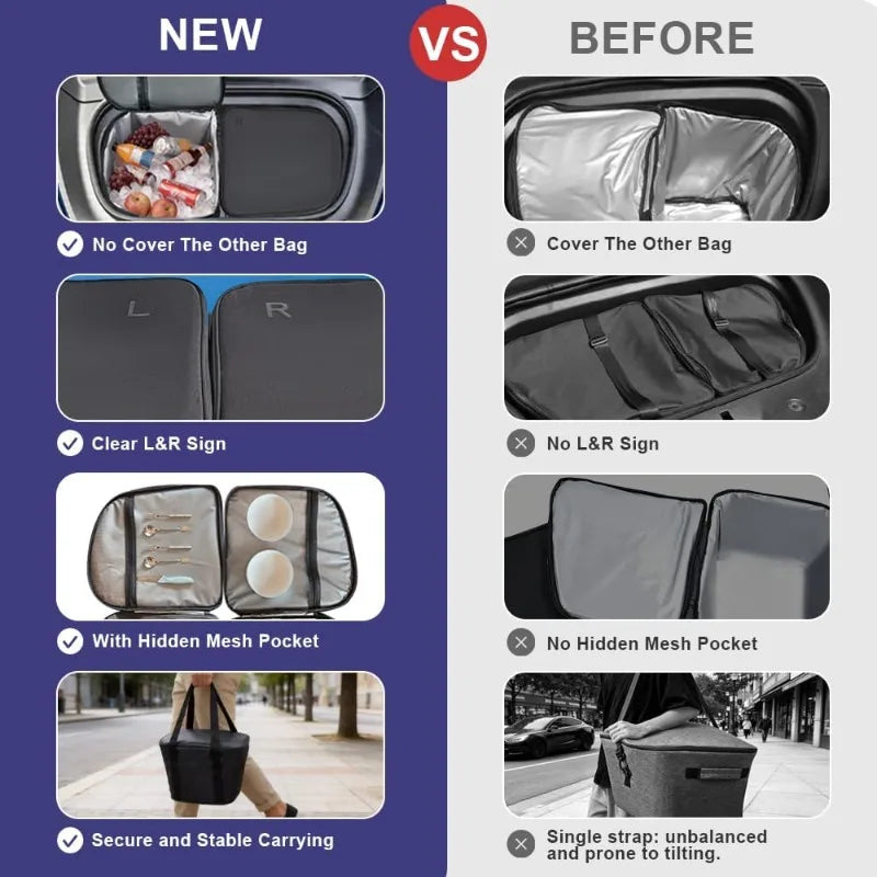 Insulation Cooler Bag Durable Waterproof Frunk Cooler Organizer Front Trunk Storage Organizers For Tesla Model 3 Y Accessories Oasis Select
