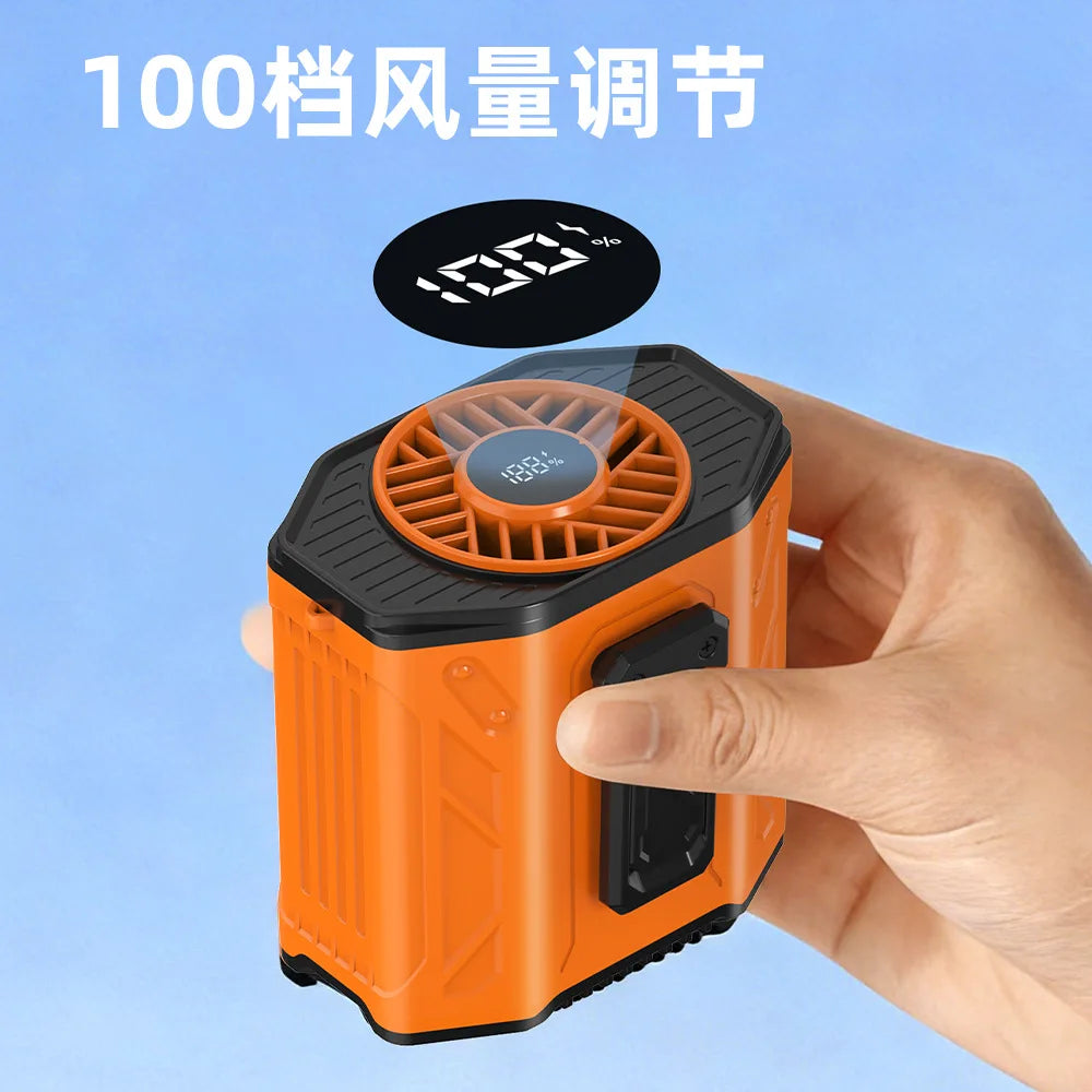 Portable Wearable Neck & Waist Fan | Rechargeable Hands-Free
