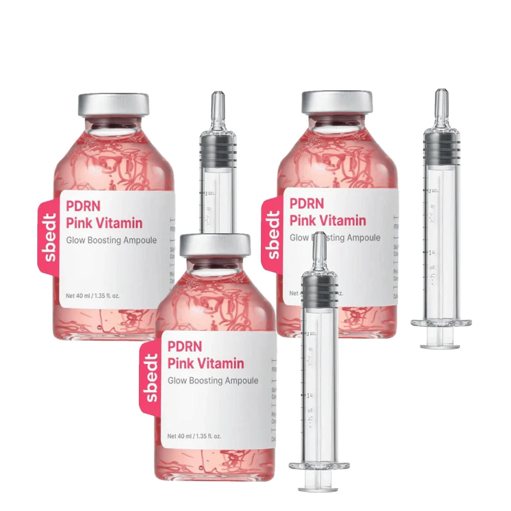 Collagen Peptide Pink PDRN Brightening Essence Ampoule Set Brightening Face Serum Oasis Select D