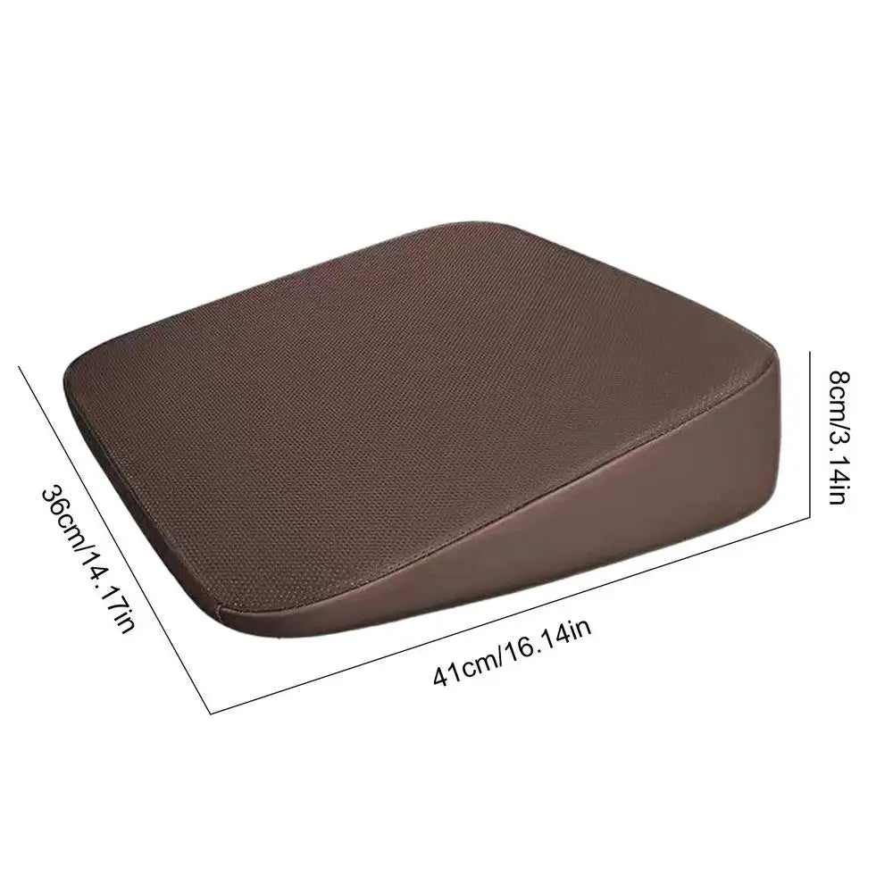 Car Seat Cushion Universal Wedge Car Seat Cushion Foam Truck Seat Cushion Wear-Resistant Short People Driver Seat Booster Oasis Select Brown 8CM
