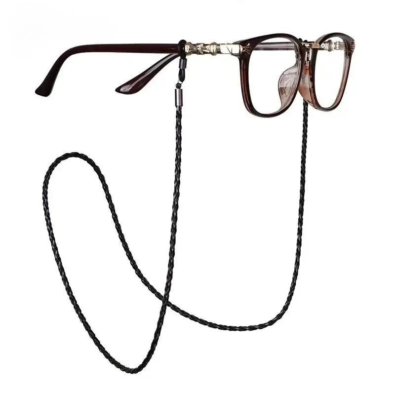 Multi-color Sunglasses Hanging Chain Twist Glasses Rope Leather Rope Chain Outdoor Sports Anti-slip Sunglasses Chain Accessories Oasis Select