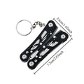 Outdoor All Steel Multifunctional Pliers Mini Function Combination Folding Knife Pliers Home Emergency Tool Oasis Select Black
