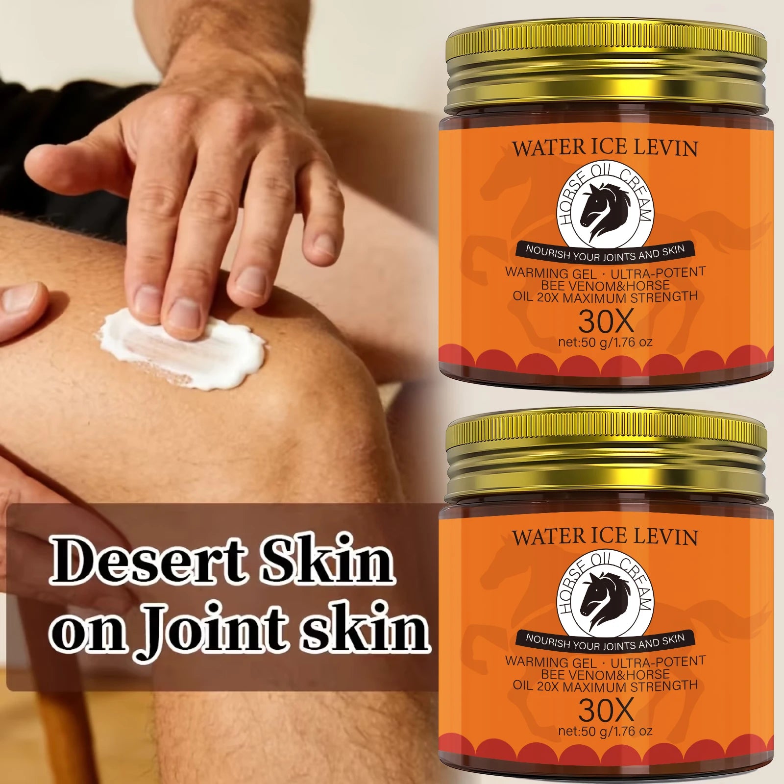 Horse Oil Cream with Bee Venom & Rosemary – Skin & Joint Care Body Nourishing Cream Oasis Select