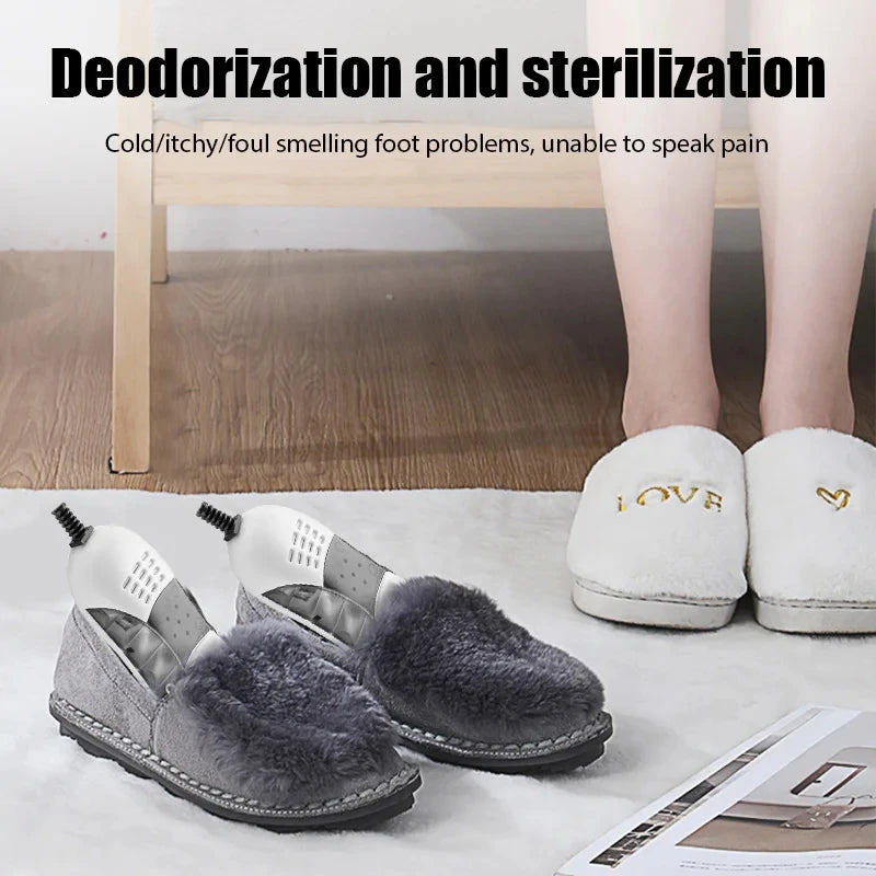HOMEFISH Electric Shoe Dryer Deodorizer with Heat Dehumidifier Foot Warmer Heater UV Shoe Drying Machine Odor Eliminator for Boo Oasis Select