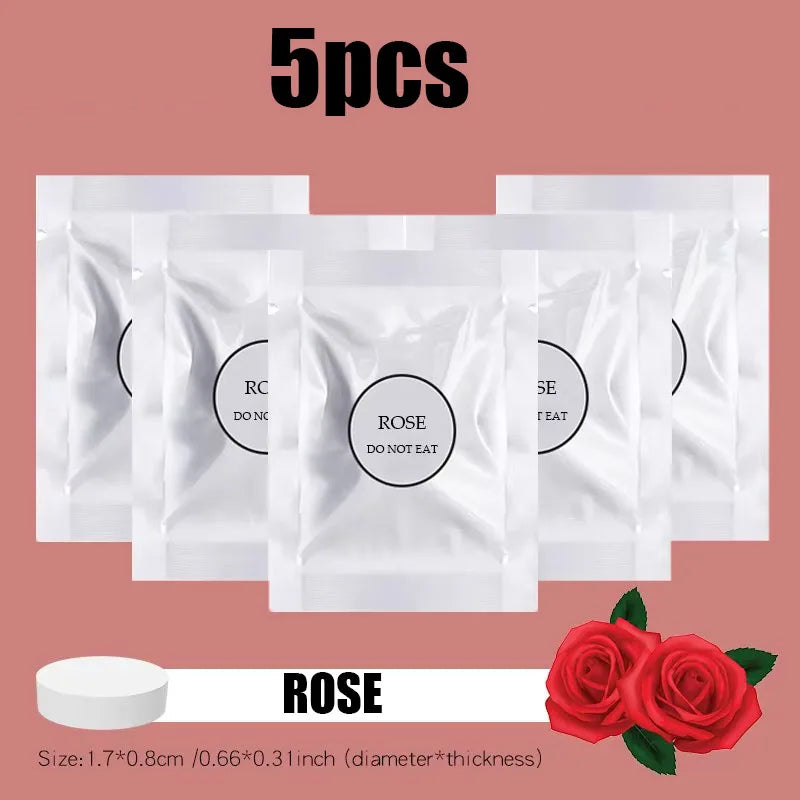 5/10/15pcs Car Diffuser Tablets, Car Air Freshener Replacement, Car Vent Perfume Refill, Auto Accessories, Car O Solid Perfume Oasis Select 5pcs Rose