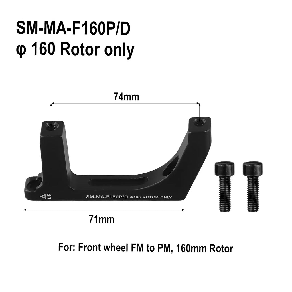 Road Bike Disc Brake Adapter Flat Mount to Post Mount Compatible with 140MM and 160MM Discs Maximum Performance Oasis Select