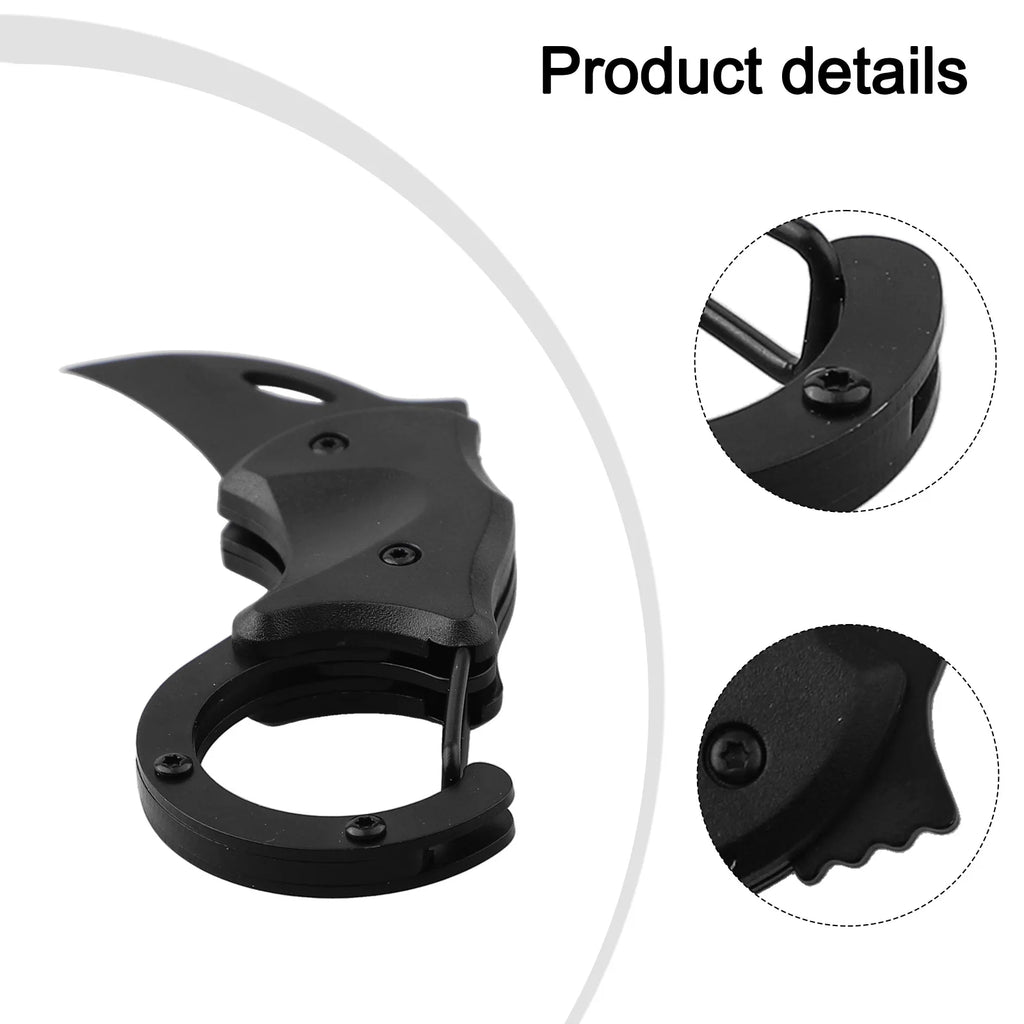 Mini Folding Cutter Carabiner Small Pocket Fox Self-Defense Folding Claw Knifes Carry Courier Keychain Open Box For Outdoor Tool Oasis Select