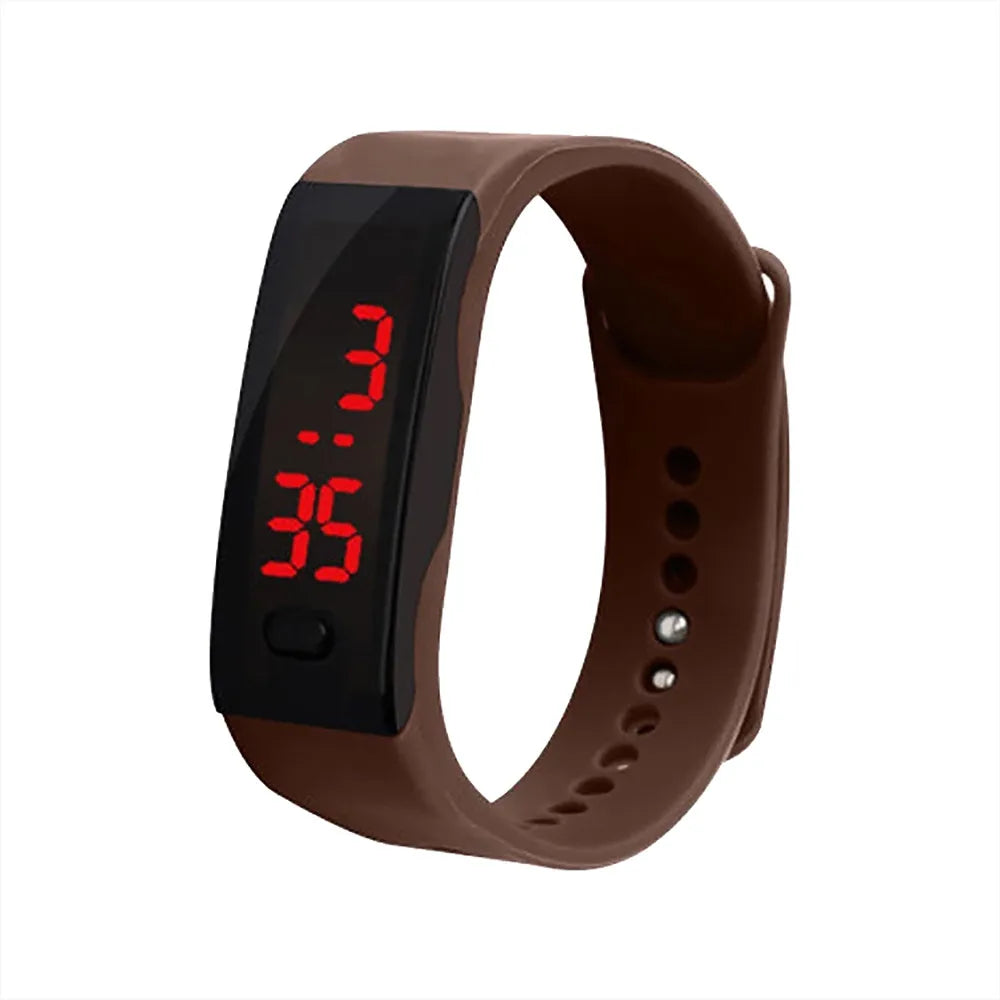 Led Digital Display Bracelet Student Electronic Watch Children'S Outdoor Sports Watch Silicone Watch Children'S Gift Relojes Oasis Select Coffee