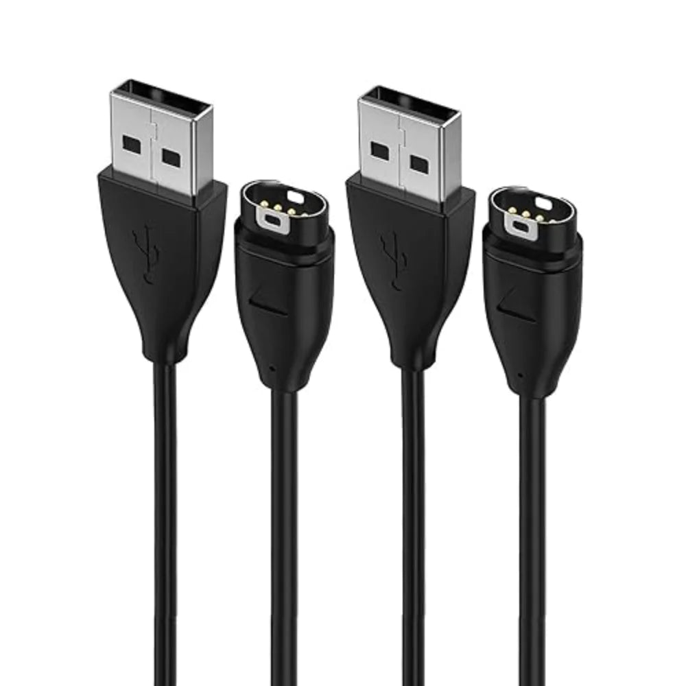 2-Pack Garmin Smartwatch USB Replacement Charger – Fast Charge Smartwatch Charger Oasis Select