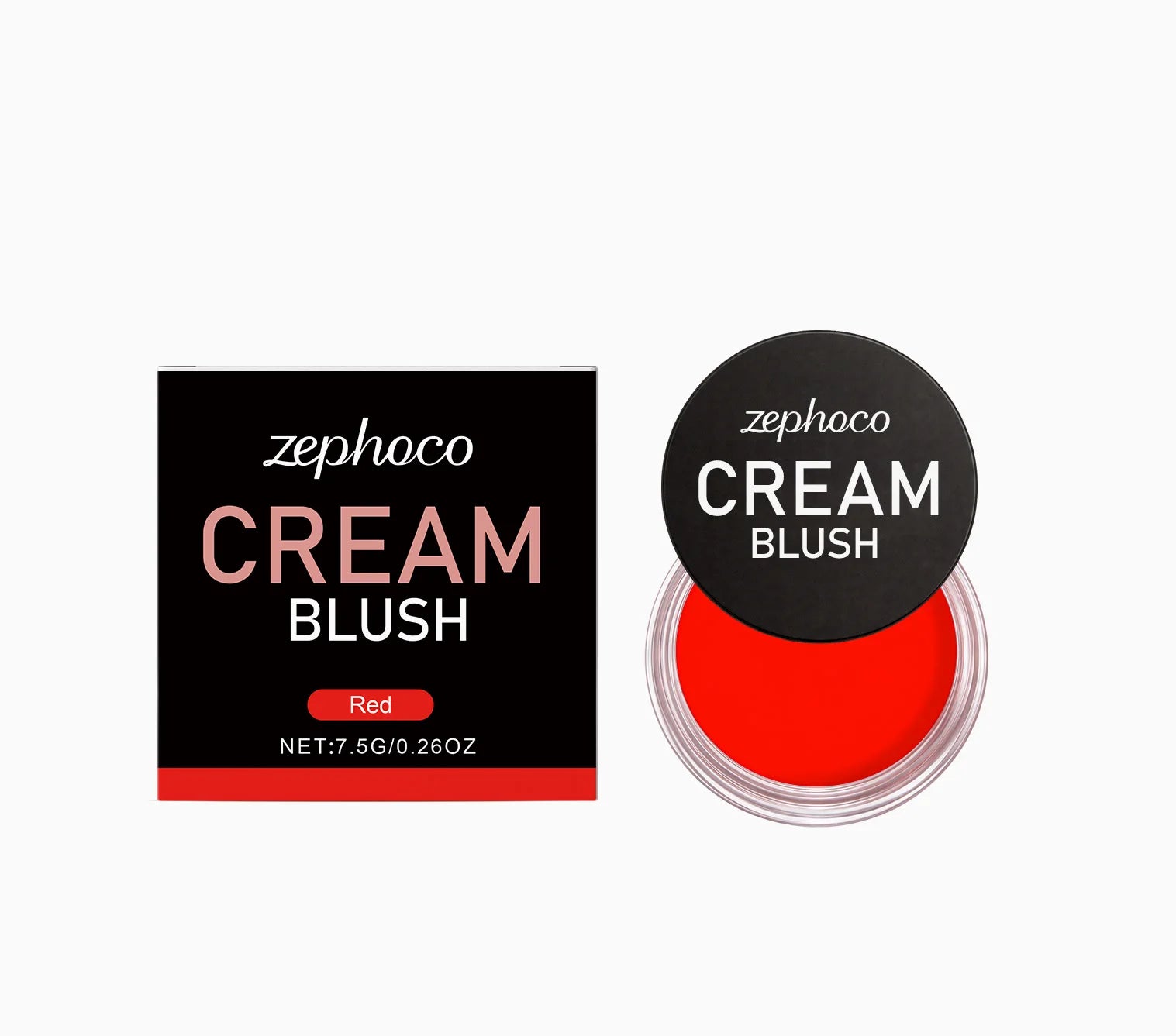 Red Silky Moisturizing Blush, Hydrating and Colorful for a Rosy, Radiant, Natural Contouring Makeup Look Oasis Select red