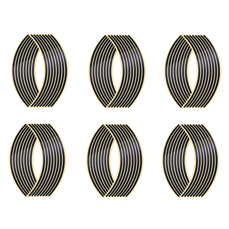 1- Wheel Sticker Reflective Rim Stripe Tape Bike Motorcycle Stickers