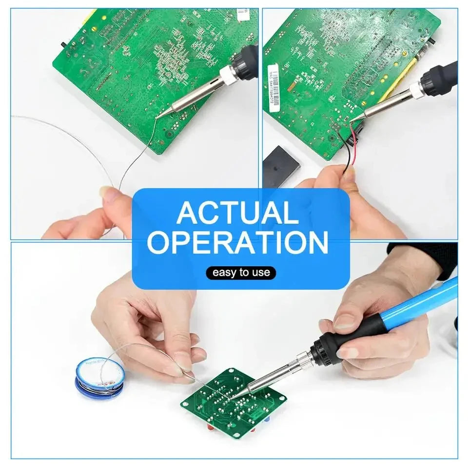 60W Adjustable Temp Electric Soldering Iron – 110V/220V DIY Electric Soldering Iron Oasis Select