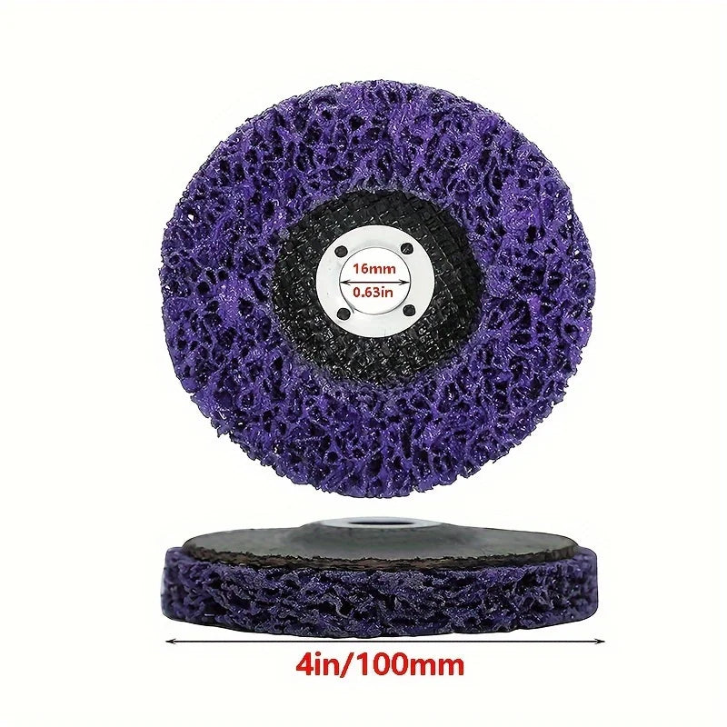 SLADE 100mm Coral Poly Strip Disc – Rust & Paint Remover Wheel Abrasive Strip Disc Oasis Select