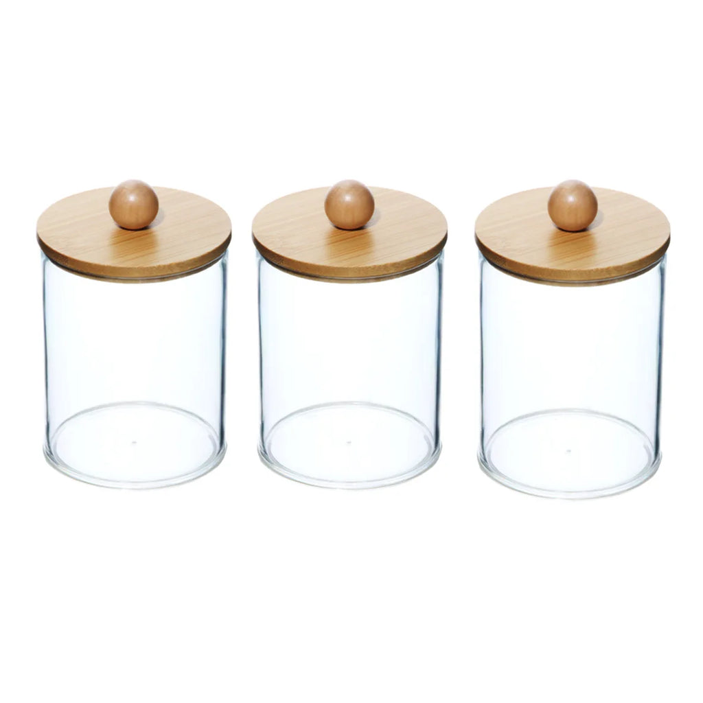 4Pack Multi-functional Organizer，Holder Dispenser, Bathroom Organizer for Swab, Round Pads, Dental Floss Sticks Holder Oasis Select 3pcs