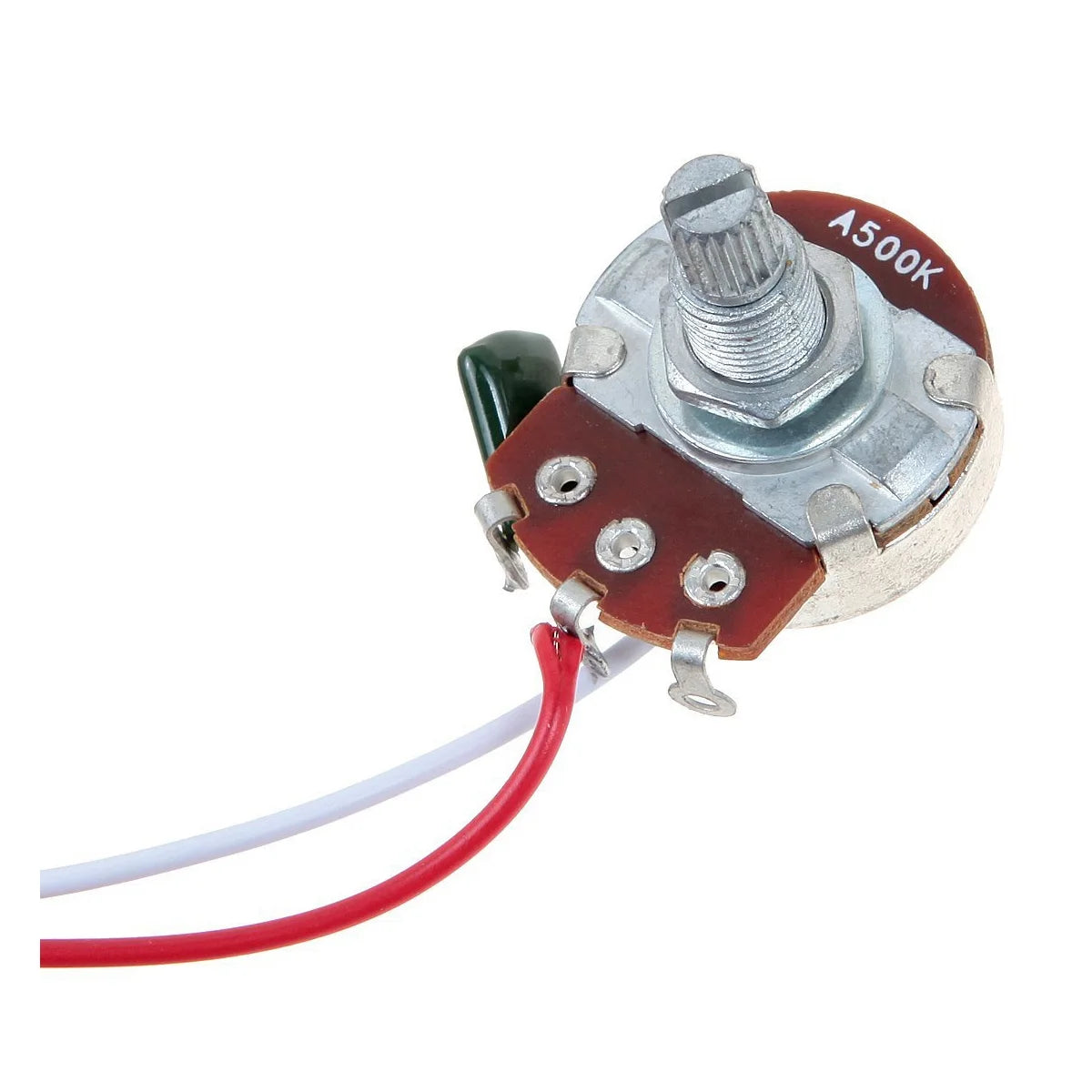 Guitar Wiring Harness Prewired Two Pickup 500K Pots 3-Way Toggle Switch Silver Oasis Select