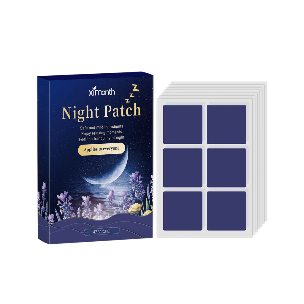 Lavender Sleep Patch, Night Cream & Pillow Spray Gift Set Sleep Wellness Set Oasis Select 42pcs boxed