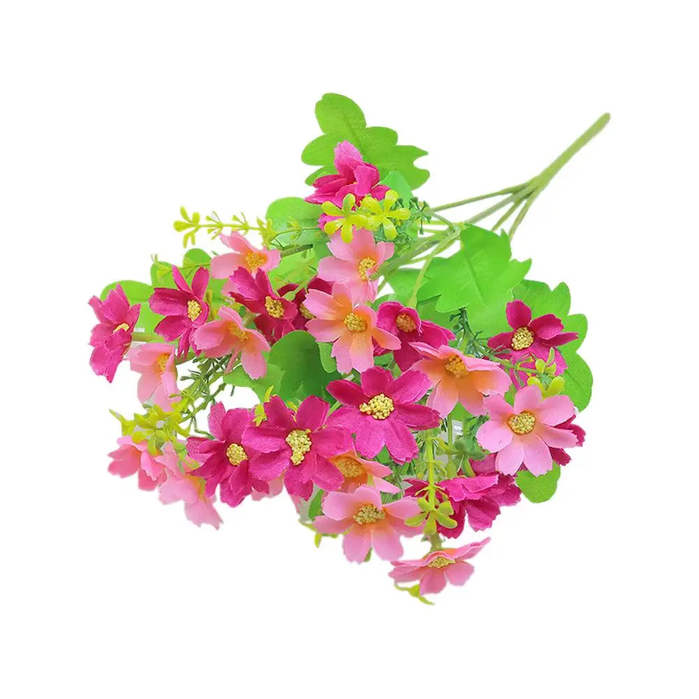 Artificial Silk Daisy Bouquet – Fake Wildflowers for Home & Wedding