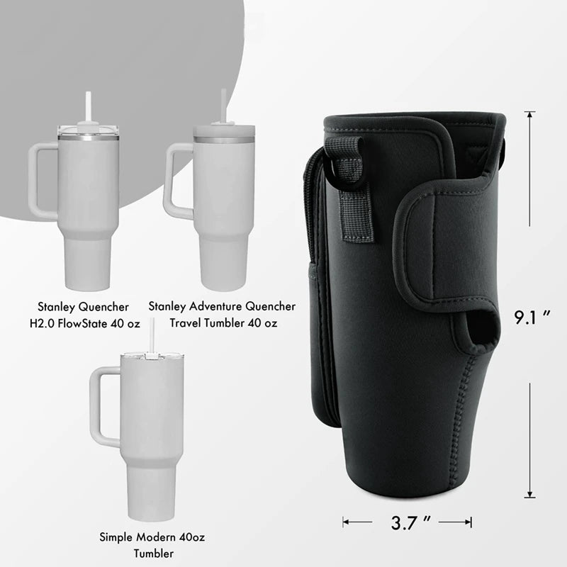 Kettle Cover Carrier Bag Water Bottle Carrier Bag With Phone Pocket, Water Bottle Holder With Adjustable Strap & Straw Cover Oasis Select