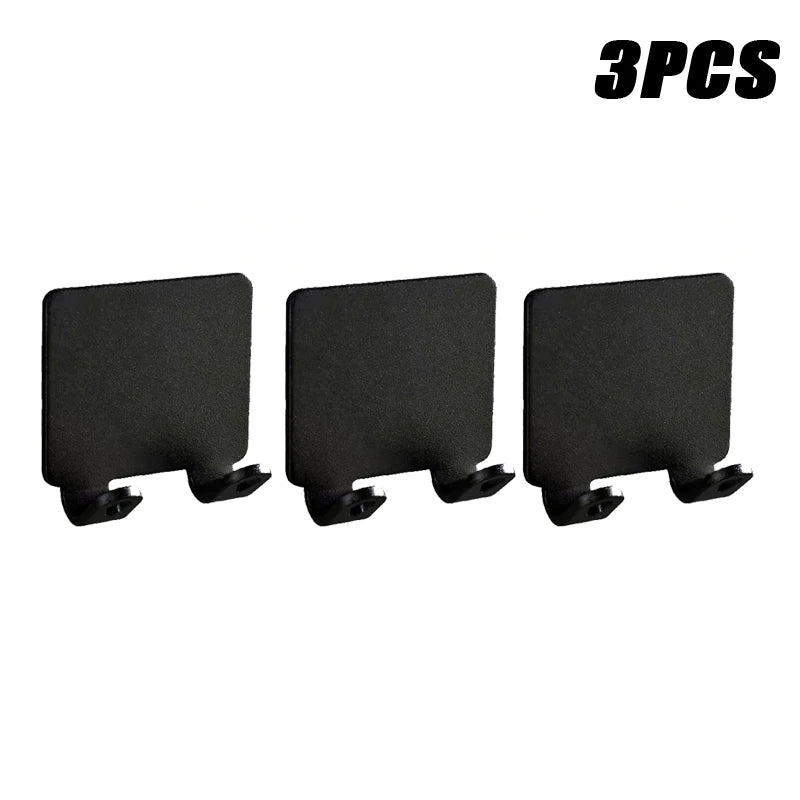 1-15PCS No-Punch Razor Holder Adhesive Razor Storage Hook Bathroom Razor Waterproof Wall Hook Bathroom Shelf Razor Holder Oasis Select Black 3PCS