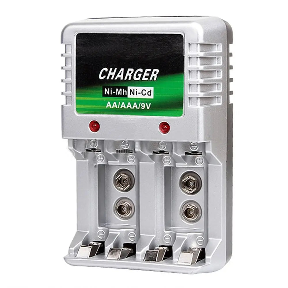 New 110V-240V Batteries AA AAA 9V Ni-Mh Ni-Cd EU Plug Rechargeable Battery Wall Charger Oasis Select