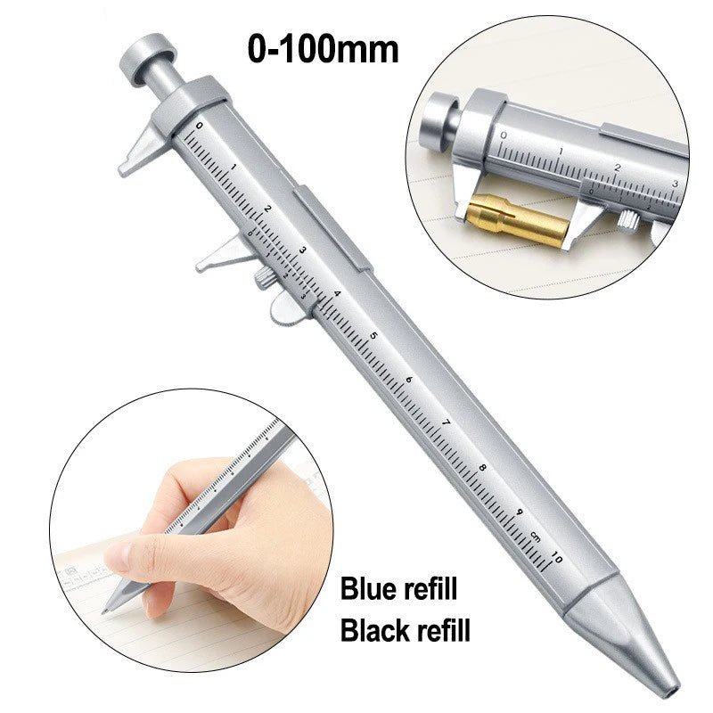 Multifunction Caliper pen Ball-Point 0.5mm ballpoint pen Gel Ink Pen Vernier Caliper Roller Ball Pen Creativity Stationery Oasis Select