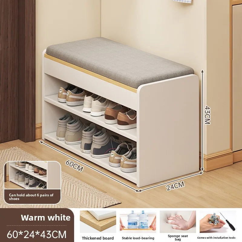 The shoe change stool is at the door the shoe cabinet, the sitting stool is extremely narrow can sit on the shoe rack Oasis Select 6