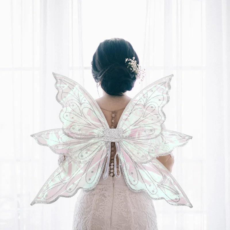 Princess Fairy Wing Cartoon Butterfly Elf Angel Wings Costume Party Dresses Decorations For Kids Performance Props Oasis Select