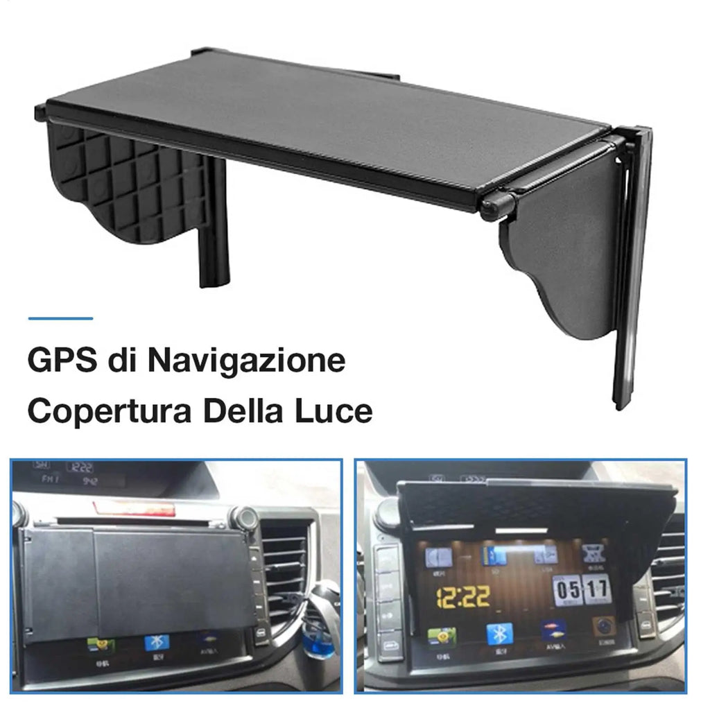 Car GPS Navigation Sun Shade 5-10 Inch Interior Accessories Display Screen Visor Universal GPS Anti-Glare Shield Screen Visor Oasis Select