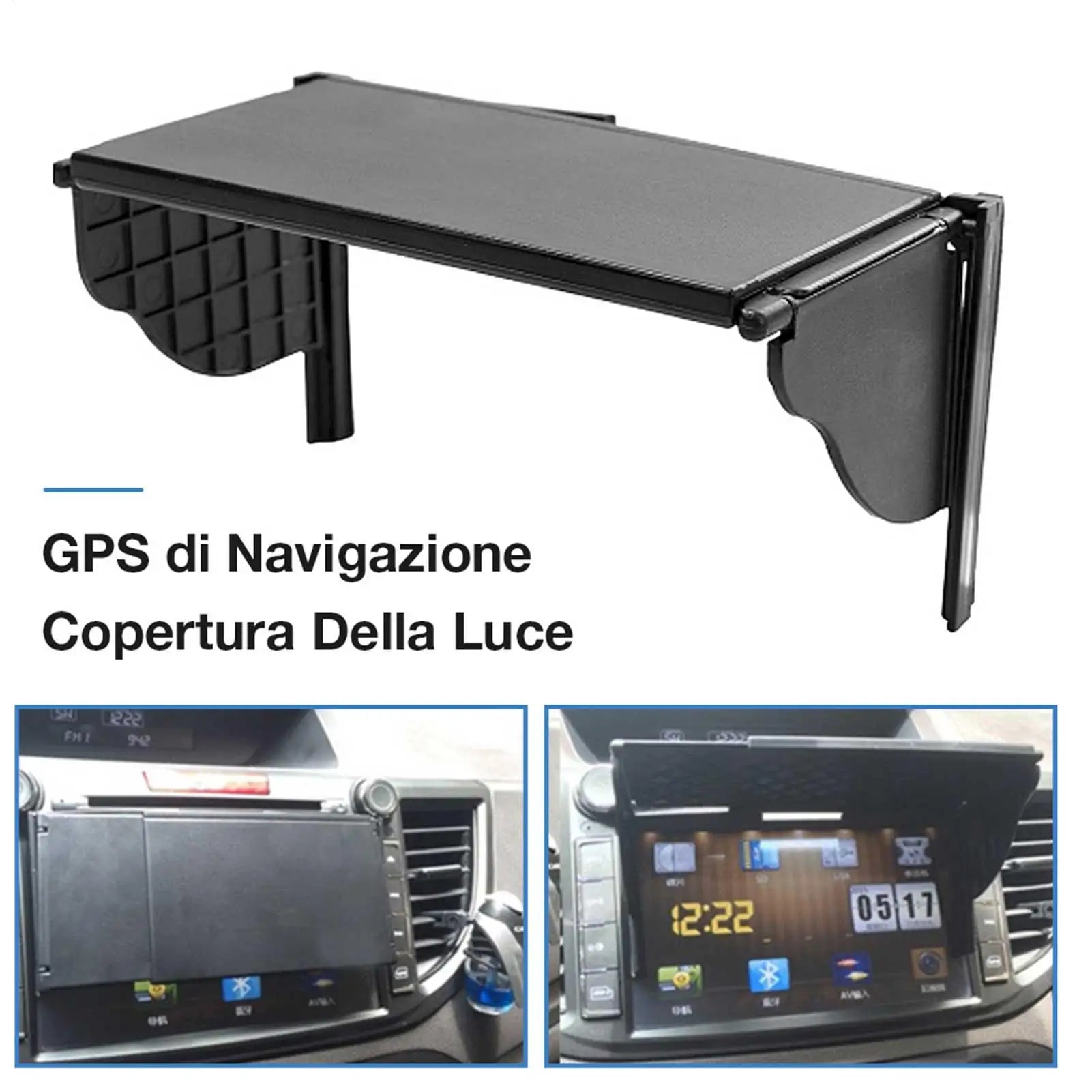 Car GPS Navigation Sun Shade 5-10 Inch Interior Accessories Display Screen Visor Universal GPS Anti-Glare Shield Screen Visor Oasis Select