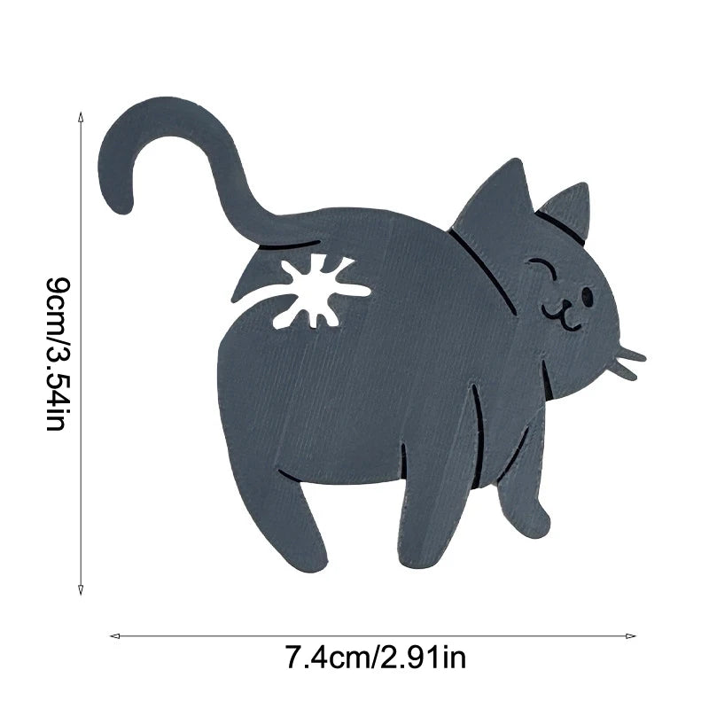 2pcs 3D Cat Butt Bread Bag Clip Snack Bag Sealing Clip Novelty Kitchen Gadget Food Storage Bag Clip For Cat Lovers Oasis Select