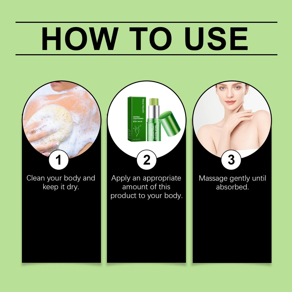 Herbal Body Stick, Moisturizing and Moisturizing Body Skin Dry Nourishing Repair Emollient Stick Oasis Select