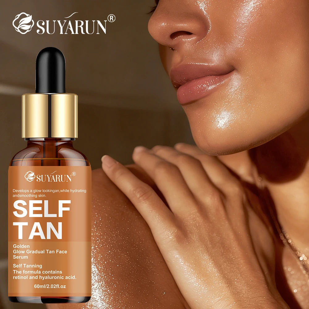 SUYARUN Self-Tanning Serum – Coconut, Jojoba & Aloe | All Skin Self-Tanning Serum Oasis Select