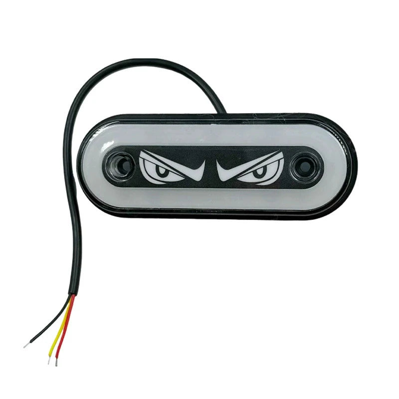 High Visibility 12V/24V LED Side Markers Flashing And Constant Light Modes For Trucks Trailers And Motorcycles Oasis Select White